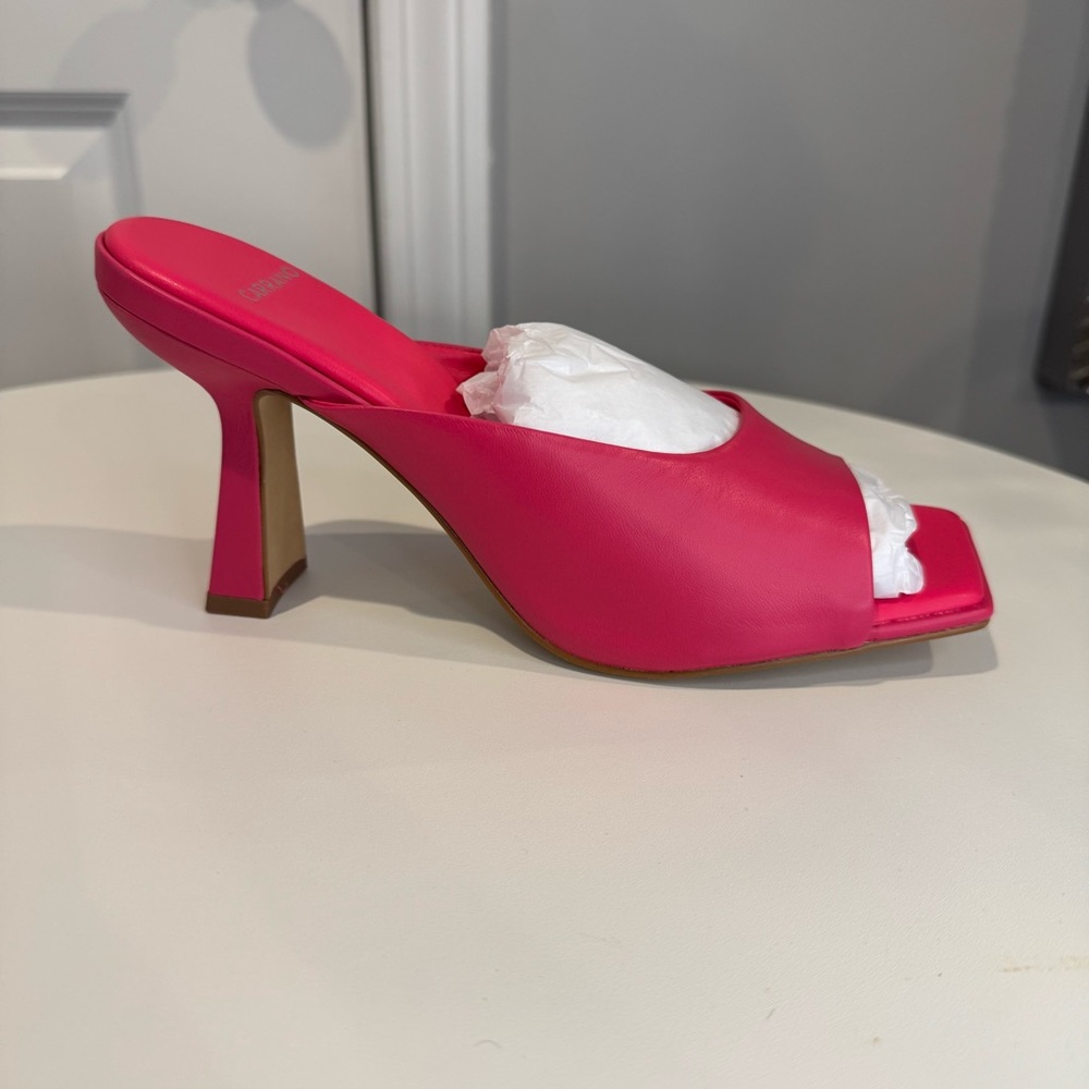 Carrano Chic Pink Open-Toe Heels